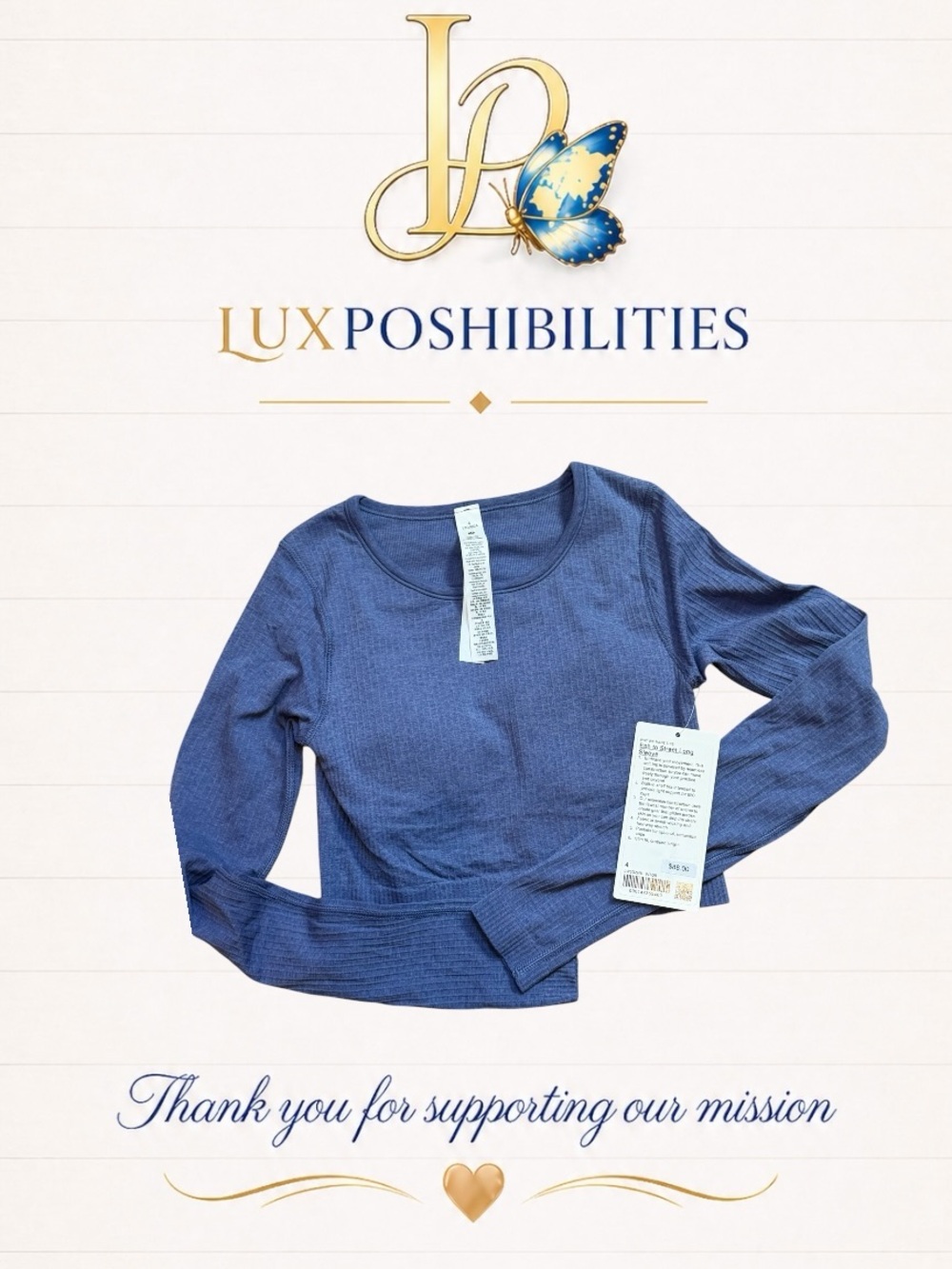 Lululemon NWT 4 Ebb to Street Long sleeve